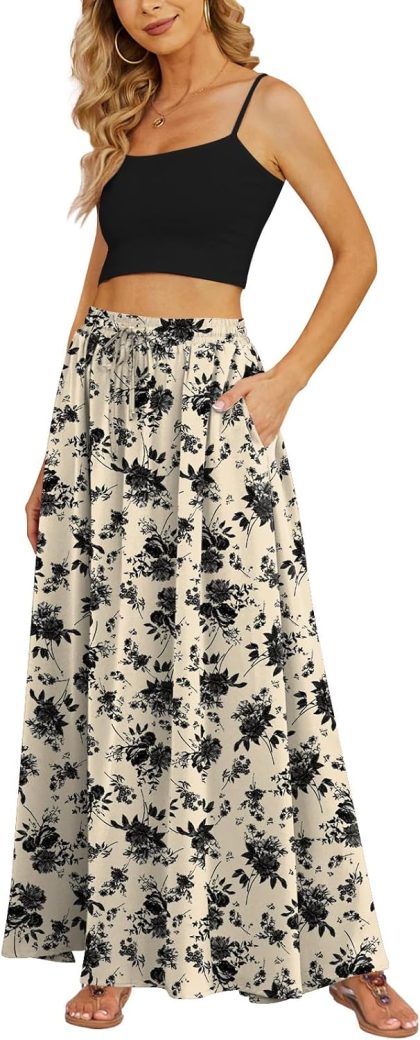 Women's Pleated Maxi Skirt
