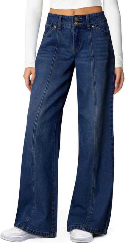 Women's High Waisted Wide Leg Jeans