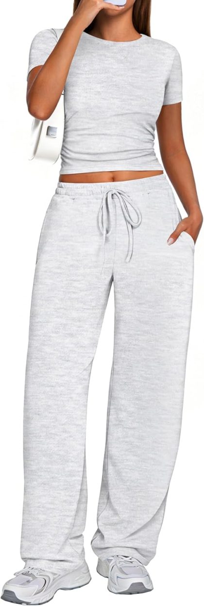 Women's Wide Leg Two Piece Set